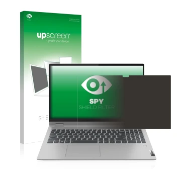 Front side of a product packaging with the brand logo upscreen. Next to it is the device Lenovo IdeaPad Flex 5 15