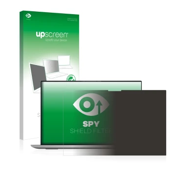 Front side of a product packaging with the brand logo upscreen. Next to it is the device Dell XPS 17 9700 touch shown with the