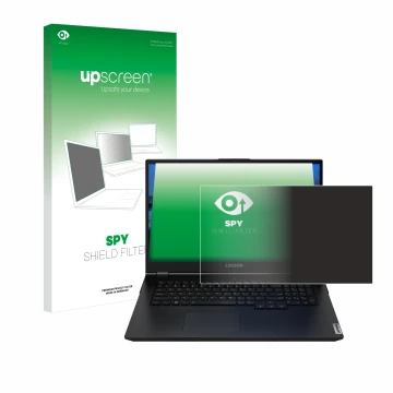 Front side of a product packaging with the brand logo upscreen. Next to it is the device Lenovo Legion 5 15.6