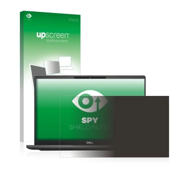 Front side of a product packaging with the brand logo upscreen. Next to it is the device Dell Latitude 7320 Non-Touch shown wi