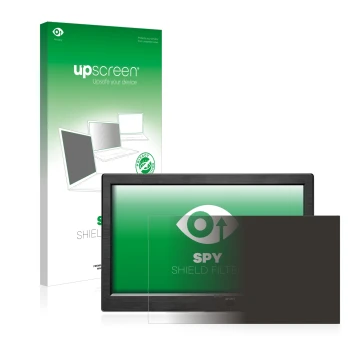 Front side of a product packaging with the brand logo upscreen. Next to it is the device Podofo HD Monitor 10.1