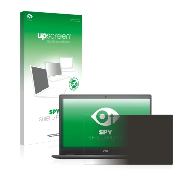 Front side of a product packaging with the brand logo upscreen. Next to it is the device Dell Latitude 3510 shown with the cor