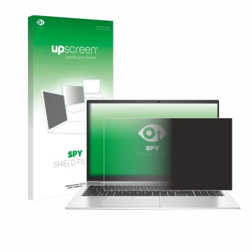 Front side of a product packaging with the brand logo upscreen. Next to it is the device HP EliteBook 850 G7 shown with the co