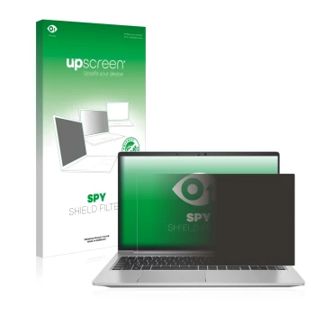 Front side of a product packaging with the brand logo upscreen. Next to it is the device HP ProBook 650 G8 shown with the corr