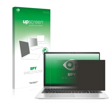Front side of a product packaging with the brand logo upscreen. Next to it is the device HP EliteBook 650 G9 shown with the co