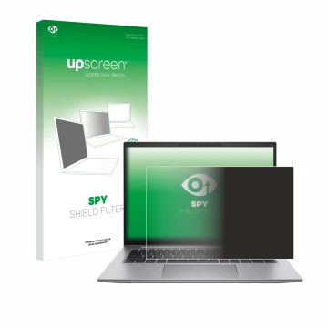 Front side of a product packaging with the brand logo upscreen. Next to it is the device HP Zbook Firefly 14 G10 shown with th