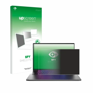 Front side of a product packaging with the brand logo upscreen. Next to it is the device Acer Swift Go 16 shown with the corre