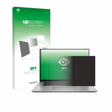 Front side of a product packaging with the brand logo upscreen. Next to it is the device HP Zbook Studio 16 G10 shown with the