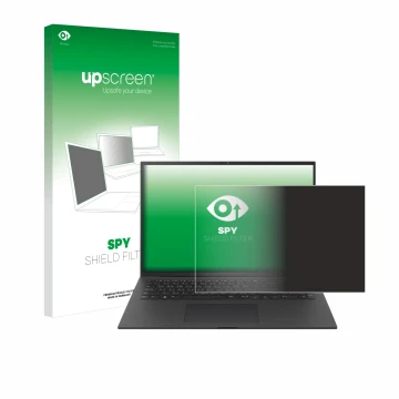 Front side of a product packaging with the brand logo upscreen. Next to it is the device LG gram Pro 17 2024 shown with the co