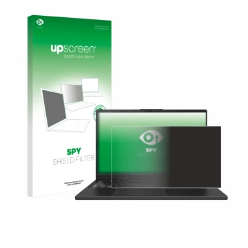 Front side of a product packaging with the brand logo upscreen. Next to it is the device ASUS VivoBook Pro 15 OLED N6506 shown