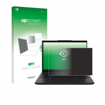 Front side of a product packaging with the brand logo upscreen. Next to it is the device Lenovo ThinkPad L14 Gen 5 shown with 