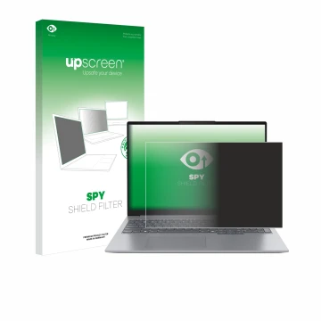 Front side of a product packaging with the brand logo upscreen. Next to it is the device Lenovo ThinkBook 16 Gen 7 shown with 