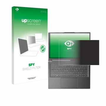 Front side of a product packaging with the brand logo upscreen. Next to it is the device Acer Aspire 14 AI shown with the corr