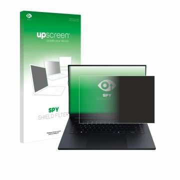 Front side of a product packaging with the brand logo upscreen. Next to it is the device Razer Blade 16 2025 shown with the co