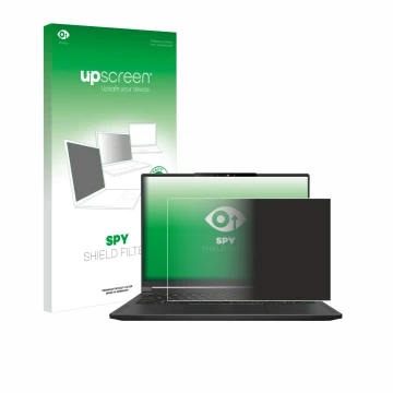 Front side of a product packaging with the brand logo upscreen. Next to it is the device MSI Stealth A16 AI+ shown with the co