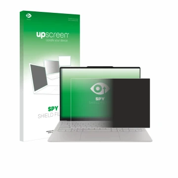Front side of a product packaging with the brand logo upscreen. Next to it is the device Lenovo Yoga Slim 7i Ultra Gen 11 Aura