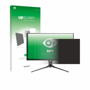 Front side of a product packaging with the brand logo upscreen. Next to it is the device Acer Predator X32 X2 shown with the c