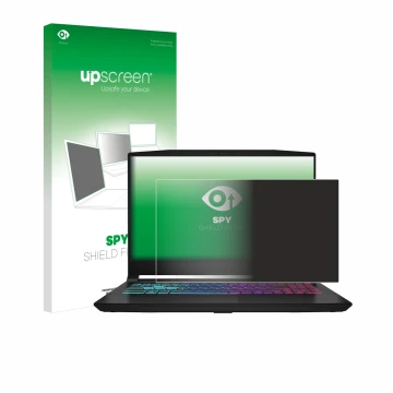 Front side of a product packaging with the brand logo upscreen. Next to it is the device MSI Katana 15 HX B14 shown with the c