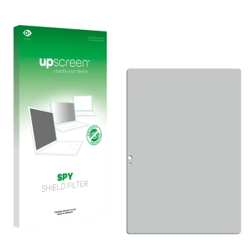Front side of a product packaging with the brand logo upscreen. Next to it is the corresponding screen protector.