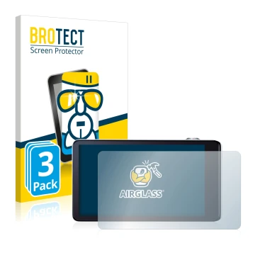 Front side of a product packaging with the brand logo BROTECT. Next to it is the device Samsung Galaxy Camera EK-GC100 shown w