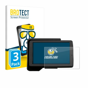 Front side of a product packaging with the brand logo BROTECT. Next to it is the device BMW R 1200 GS 2013-2019 Navigator V 5