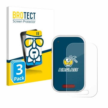 Front side of a product packaging with the brand logo BROTECT. Next to it is the device Polar V650 shown with the correspondin