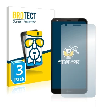Front side of a product packaging with the brand logo BROTECT. Next to it is the device LG G6 shown with the corresponding scr
