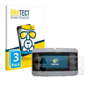 Front side of a product packaging with the brand logo BROTECT. Next to it is the device Airbus P8GR shown with the correspondi