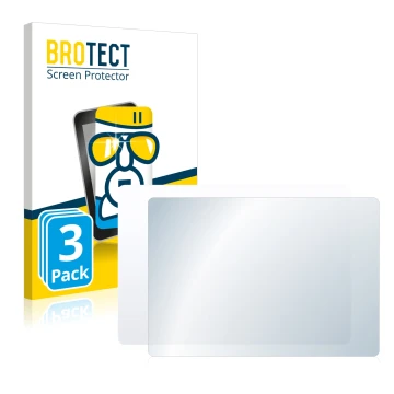 Front side of a product packaging with the brand logo BROTECT. Next to it is the device Apple Magic 2 (Touch Trackpad) shown w