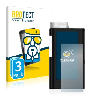 Front side of a product packaging with the brand logo BROTECT. Next to it is the device Mylife YpsoPump shown with the corresp