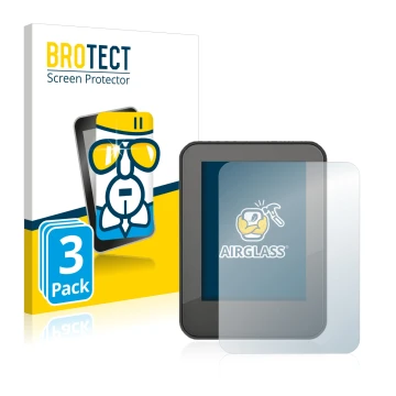 Front side of a product packaging with the brand logo BROTECT. Next to it is the device Neodrives neoMMI Z20 shown with the co