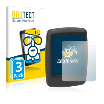 Front side of a product packaging with the brand logo BROTECT. Next to it is the device Specialized Turbo Connect Display show