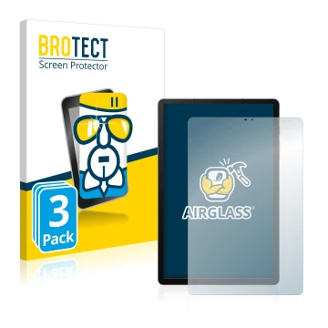 Front side of a product packaging with the brand logo BROTECT. Next to it is the device Samsung Galaxy Tab S6 WiFi 2019 shown 