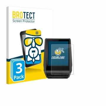 Front side of a product packaging with the brand logo BROTECT. Next to it is the device Bosch Nyon 2020 shown with the corresp