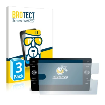 Front side of a product packaging with the brand logo BROTECT. Next to it is the device Volkswagen Tiguan R-Line TDI 2020 Disc