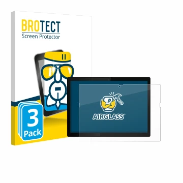 Front side of a product packaging with the brand logo BROTECT. Next to it is the device Lenovo ThinkPad X12 Detachable Gen 1 s