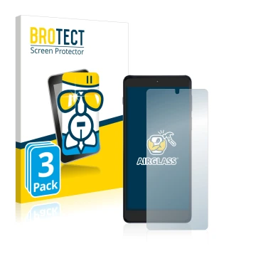Front side of a product packaging with the brand logo BROTECT. Next to it is the device Motorola Edge 20 Pro shown with the co