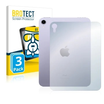 Front side of a product packaging with the brand logo BROTECT. Next to it is the device Apple iPad Mini 6 WiFi 2021 (6. Gen, B