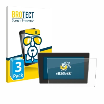 Front side of a product packaging with the brand logo BROTECT. Next to it is the device Volkswagen Arteon Shooting Brake 2021 