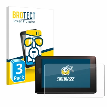 Front side of a product packaging with the brand logo BROTECT. Next to it is the device Audi A4 B9 2017 MMI Navigation shown w