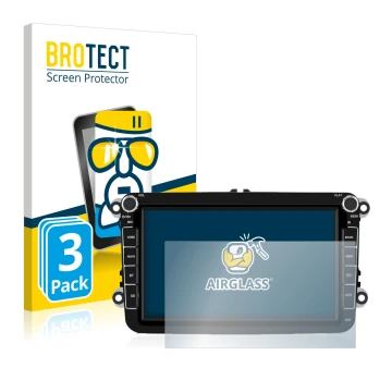 Front side of a product packaging with the brand logo BROTECT. Next to it is the device Isudar T72 8