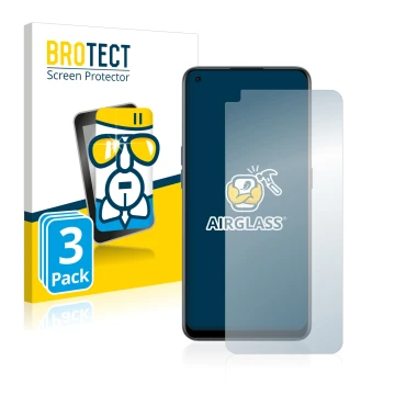 Front side of a product packaging with the brand logo BROTECT. Next to it is the device OnePlus Nord CE 2 5G shown with the co