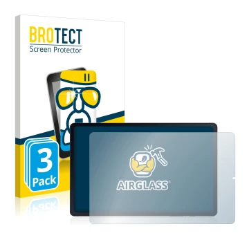 Front side of a product packaging with the brand logo BROTECT. Next to it is the device Samsung Galaxy Tab S6 Lite LTE 2022 sh