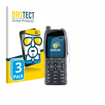 Front side of a product packaging with the brand logo BROTECT. Next to it is the device Sepura SC20 shown with the correspondi