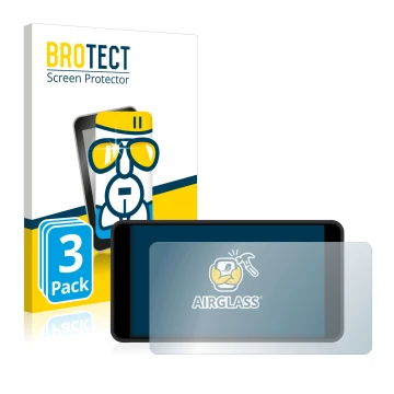Front side of a product packaging with the brand logo BROTECT. Next to it is the device Portkeys PT5 II shown with the corresp
