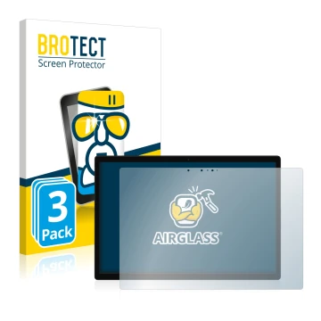 Front side of a product packaging with the brand logo BROTECT. Next to it is the device Xiaomi Book S 12.4