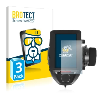 Front side of a product packaging with the brand logo BROTECT. Next to it is the device Futaba 7PXR shown with the correspondi