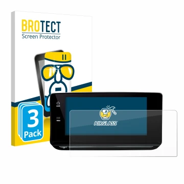 Front side of a product packaging with the brand logo BROTECT. Next to it is the device Skoda Octavia 4 2020-2022 Columbus sho