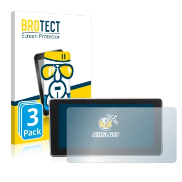 Front side of a product packaging with the brand logo BROTECT. Next to it is the device Audi A4 B9 2016 shown with the corresp