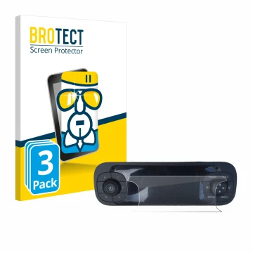 Front side of a product packaging with the brand logo BROTECT. Next to it is the device Fiat Panda 2019 shown with the corresp